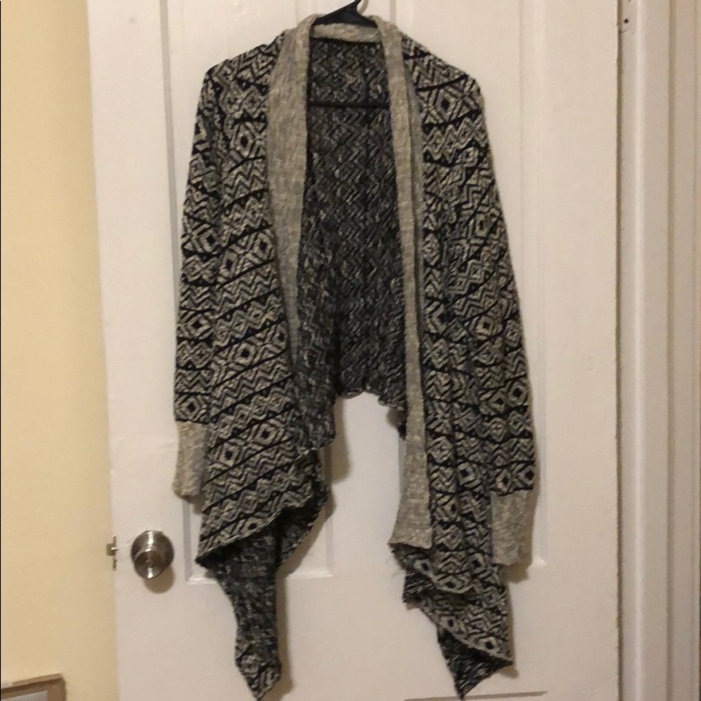Buckle/BKE - Black/Gray Cardigan - L